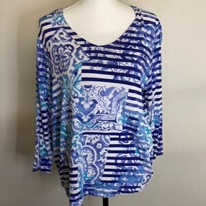 Easy wear by Chico’s size 2 which is a size 12. Please read full description